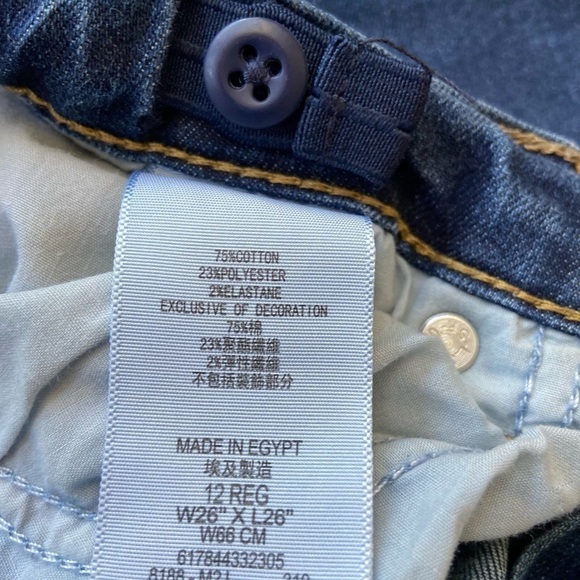 Jeans Kids Levi’s 511 Slim Fit Size 12 Reg - Picture 6 of 6